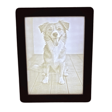 Laddar bild till gallerivisning, Kæledyrs lysbillede i ramme Plakana