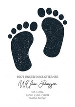 Laddar bild till gallerivisning, Footprint stjärnhimmel Poster Plakana SE