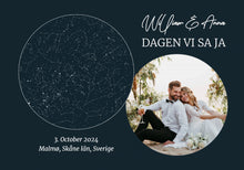 Laddar bild till gallerivisning, Stjärnhimmel Poster Med Foto by Plakana SE, Liggende 21x30 cm (A4)