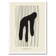 Laddar bild till gallerivisning, Abstract Shapes Plakat Plakana 21x30 cm (A4) Hvid Egetræ