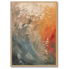 Laddar bild till gallerivisning, Abstract Wave Plakat Plakana 21x30 cm (A4) Egetræ