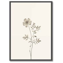 Laddar bild till gallerivisning, Aesthetic Flower Plakat Plakana 21x30 cm (A4) Sort egetræ