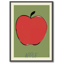 Laddar bild till gallerivisning, Apple No. 1 Plakat Plakana 21x30 cm (A4) Sort egetræ