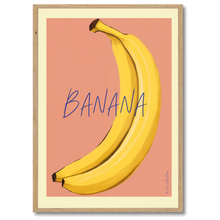 Laddar bild till gallerivisning, Banana Plakat Plakana 21x30 cm (A4) Egetræ