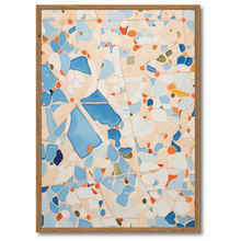 Laddar bild till gallerivisning, Blå Mosaik Plakat