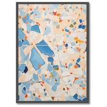 Laddar bild till gallerivisning, Blå Mosaik Plakat