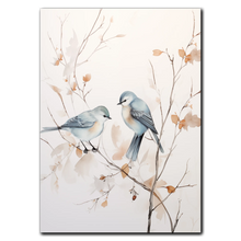 Laddar bild till gallerivisning, Blue Birds Plakat Plakana 21x30 cm (A4) Ingen ramme