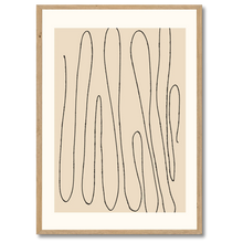 Laddar bild till gallerivisning, Fluid Lines Plakat by Plakana, 21x30 cm (A4), Ingen ramme