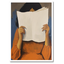 Laddar bild till gallerivisning, Fordybelse Plakat Plakana 21x30 cm (A4) Hvid Egetræ