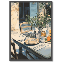Laddar bild till gallerivisning, Garden Brunch Plakat Plakana 21x30 cm (A4) Sort egetræ