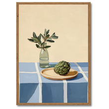 Laddar bild till gallerivisning, Green & Blue Harmony Plakat Plakana 21x30 cm (A4) Mørk egetræ