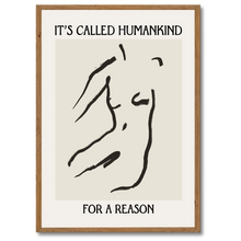Laddar bild till gallerivisning, Humankind Plakat Plakana 21x30 cm (A4) Mørk egetræ