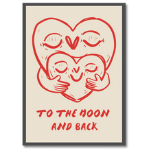 Laddar bild till gallerivisning, Infinite Love Plakat Plakana 21x30 cm (A4) Sort egetræ