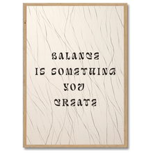 Laddar bild till gallerivisning, Inner Balance Plakat Plakana 21x30 cm (A4) Egetræ