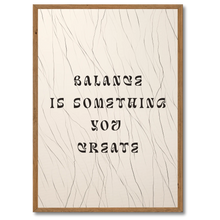 Laddar bild till gallerivisning, Inner Balance Plakat Plakana 21x30 cm (A4) Mørk egetræ