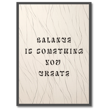 Laddar bild till gallerivisning, Inner Balance Plakat Plakana 21x30 cm (A4) Sort egetræ