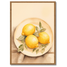 Laddar bild till gallerivisning, Lemon Symphoni Plakat by Plakana, 21x30 cm (A4), Ingen ramme