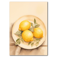 Laddar bild till gallerivisning, Lemon Symphoni Plakat by Plakana, 21x30 cm (A4), Ingen ramme
