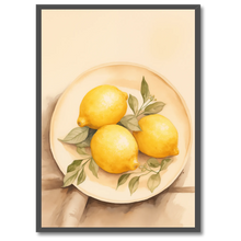 Laddar bild till gallerivisning, Lemon Symphoni Plakat by Plakana, 21x30 cm (A4), Ingen ramme