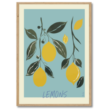 Laddar bild till gallerivisning, Lemons Plakat by Plakana, 21x30 cm (A4), Ingen ramme