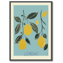 Laddar bild till gallerivisning, Lemons Plakat by Plakana, 21x30 cm (A4), Ingen ramme
