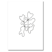 Laddar bild till gallerivisning, Minimalistic Lines No. 1 Plakat Plakana 21x30 cm (A4) Hvid Egetræ