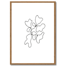 Laddar bild till gallerivisning, Minimalistic Lines No. 1 Plakat Plakana 21x30 cm (A4) Mørk egetræ