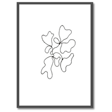 Laddar bild till gallerivisning, Minimalistic Lines No. 1 Plakat Plakana 21x30 cm (A4) Sort egetræ