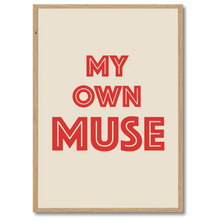 Laddar bild till gallerivisning, Muse No. 2 Plakat Plakana 21x30 cm (A4) Egetræ