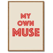 Laddar bild till gallerivisning, Muse No. 2 Plakat Plakana 21x30 cm (A4) Mørk egetræ