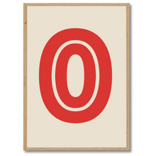 Laddar bild till gallerivisning, O Plakat Plakana 21x30 cm (A4) Egetræ