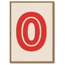 Laddar bild till gallerivisning, O Plakat Plakana 21x30 cm (A4) Mørk egetræ