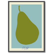 Laddar bild till gallerivisning, Pear No. 1 Plakat Plakana 21x30 cm (A4) Sort egetræ