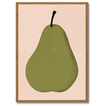 Laddar bild till gallerivisning, Pear No. 2 Plakat Plakana 21x30 cm (A4) Mørk egetræ