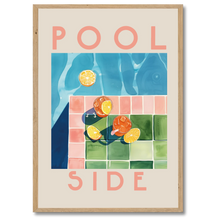 Laddar bild till gallerivisning, Pool Side Plakat Plakana 21x30 cm (A4) Egetræ