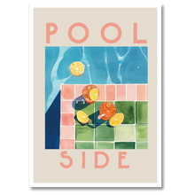 Laddar bild till gallerivisning, Pool Side Plakat Plakana 21x30 cm (A4) Hvid Egetræ