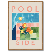 Laddar bild till gallerivisning, Pool Side Plakat Plakana 21x30 cm (A4) Mørk egetræ