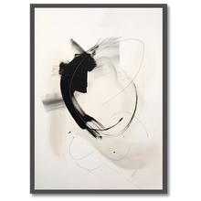 Laddar bild till gallerivisning, Shadows In Motion No. 4 Plakana 21x30 cm (A4) Sort egetræ