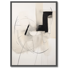 Laddar bild till gallerivisning, Shadows In Motion No. 6 Plakat Plakana 21x30 cm (A4) Sort egetræ