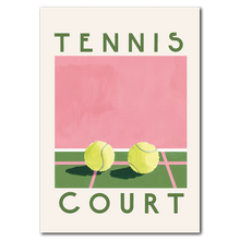 Laddar bild till gallerivisning, Tennis Court Plakat Plakana 21x30 cm (A4) Ingen ramme