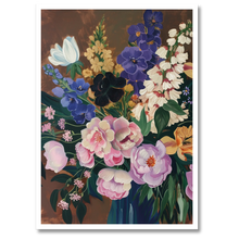 Laddar bild till gallerivisning, Vibrant Flora Plakat Plakana 21x30 cm (A4) Hvid Egetræ