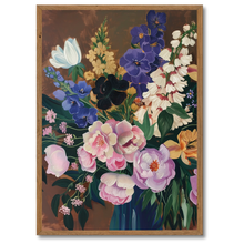 Laddar bild till gallerivisning, Vibrant Flora Plakat Plakana 21x30 cm (A4) Mørk egetræ