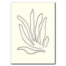 Laddar bild till gallerivisning, Wavy Leaves Plakat Plakana 21x30 cm (A4) Ingen ramme