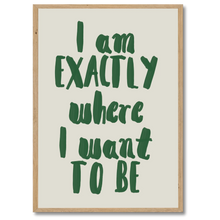Laddar bild till gallerivisning, Here & Now Plakat Plakana 21x30 cm (A4) Egetræ