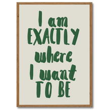 Laddar bild till gallerivisning, Here & Now Plakat Plakana 21x30 cm (A4) Mørk egetræ