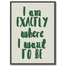 Laddar bild till gallerivisning, Here & Now Plakat Plakana 21x30 cm (A4) Sort egetræ