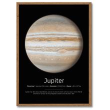 Laddar bild till gallerivisning, Jupiter Poster Plakana SE 21x30 cm (A4) Mørk egetræ
