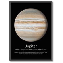 Laddar bild till gallerivisning, Jupiter Poster Plakana SE 21x30 cm (A4) Sort egetræ