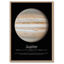 Laddar bild till gallerivisning, Jupiter Poster Plakana SE 21x30 cm (A4) Egetræ