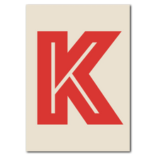 Laddar bild till gallerivisning, K Plakat Plakana 21x30 cm (A4) Ingen ramme